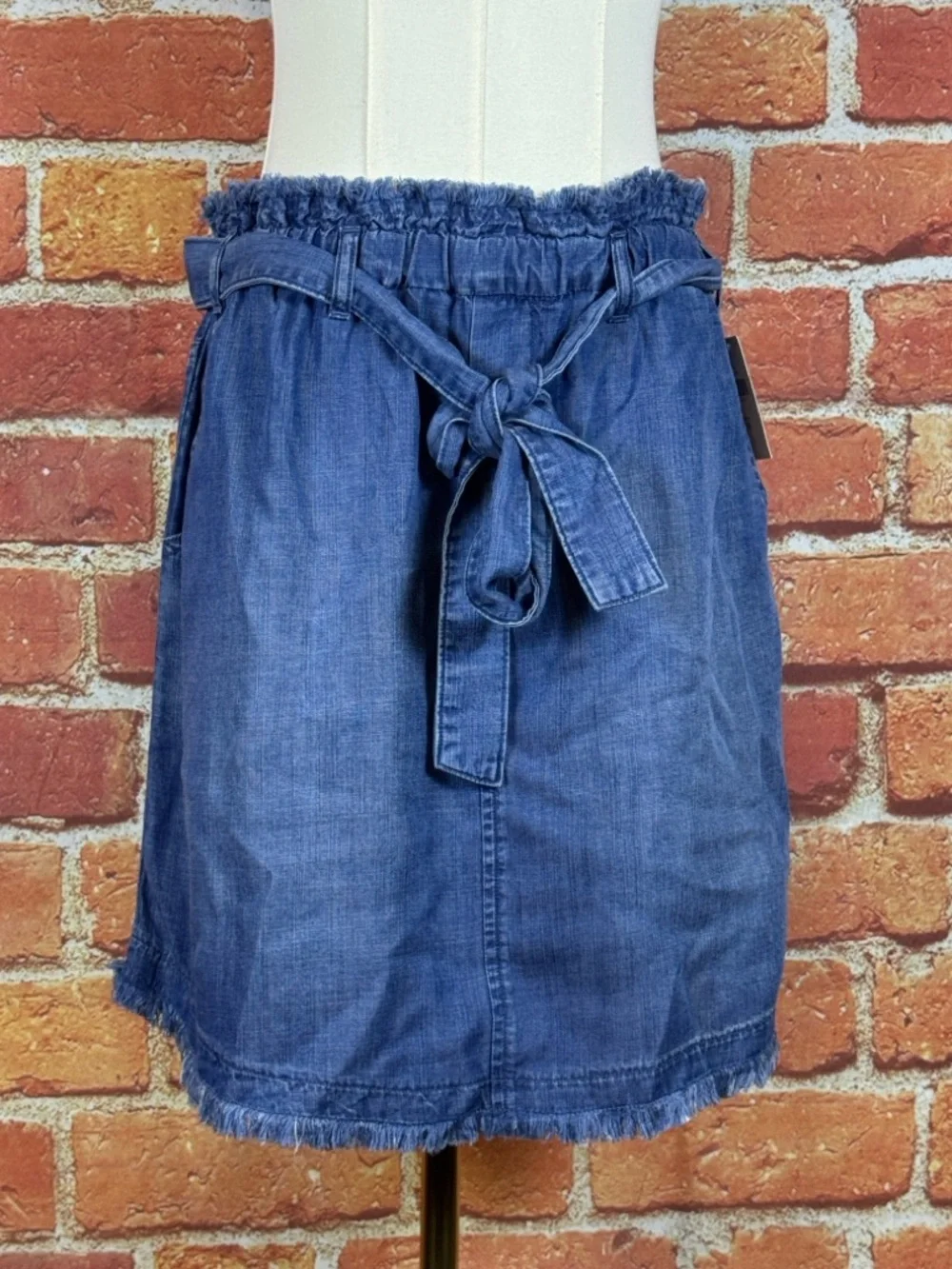 Cloth & Stone 100% Tencel Blue Midi Skirt Size Medium - Picture 2 of 15